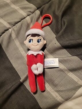 Elf On The Shelf Plushee Pals Clip Mini Boy Blue Eye ORNAMENT KEYCHAIN STOCKING